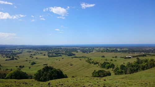 Scenic view of landscape against sky