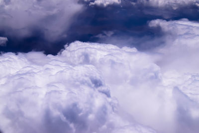 Low angle view of clouds in sky