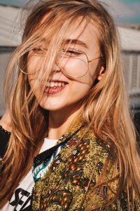 Portrait of young woman