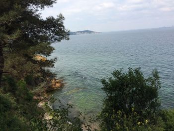 Scenic view of sea against sky