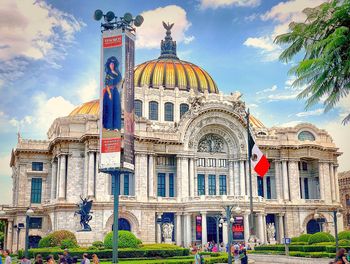 Low angle view of building against sky