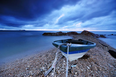 Panoramic view of sea against sky