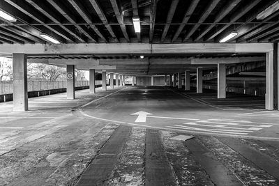 Empty parking lot