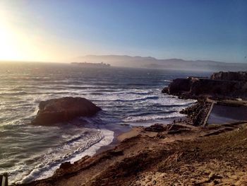 Scenic view of sea against sky