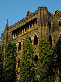 Low angle view of historical building against sky