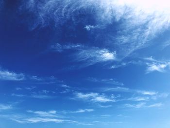 Low angle view of clouds in sky