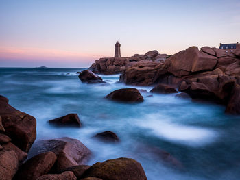 Rock formations at seaside