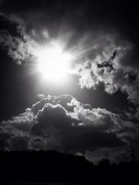 Scenic view of landscape against cloudy sky