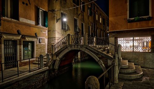 Canal amidst buildings in city