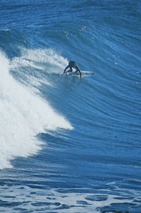 Man surfing in sea