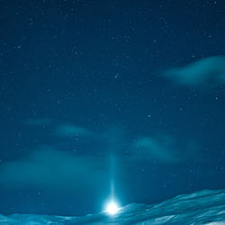 Scenic view of star field at night