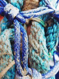 Close-up of dirty ropes
