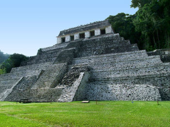 Low angle view of historical building against sky