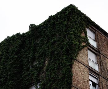 Low angle view of building against clear sky