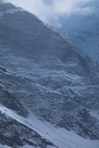 Scenic view of snowcapped mountains