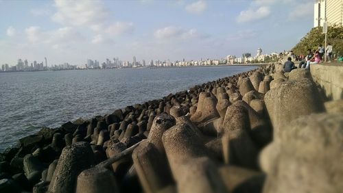 Panoramic view of sea against sky