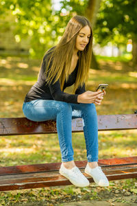 Young woman looking away