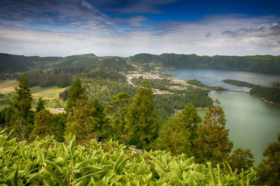 Scenic view of landscape against sky