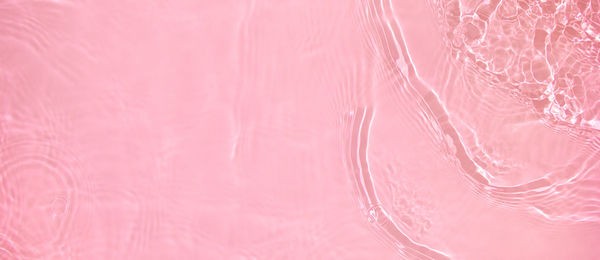 Banner background transparent pink clear water wave surface texture