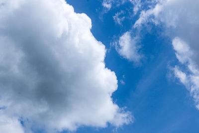 Low angle view of cloudy sky