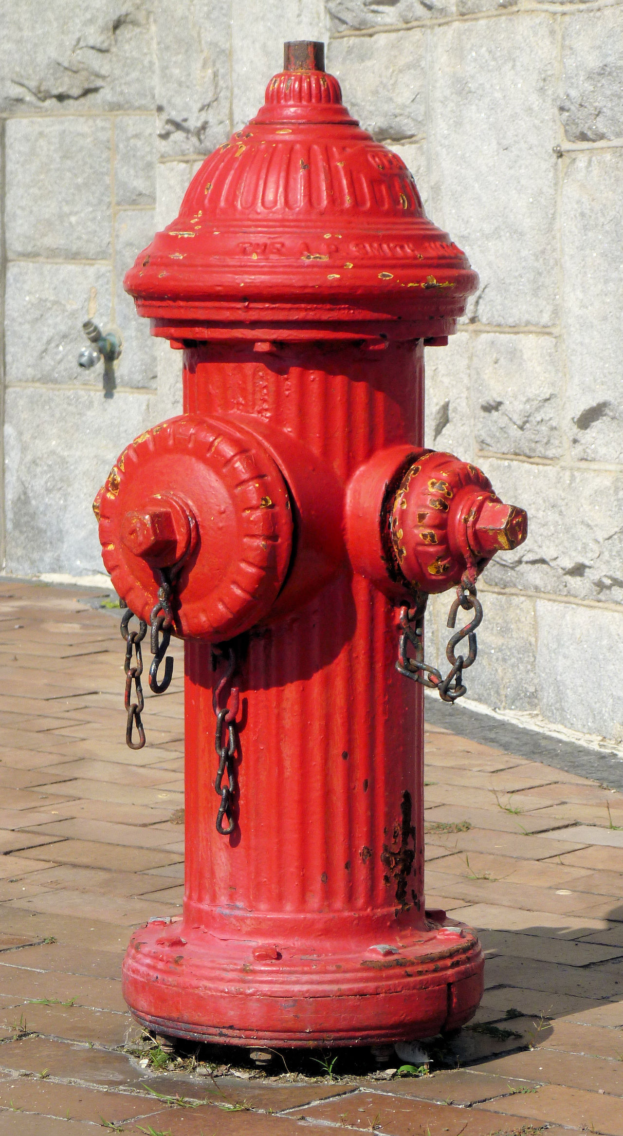 Red fire hydrant