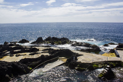 Scenic view of sea against sky