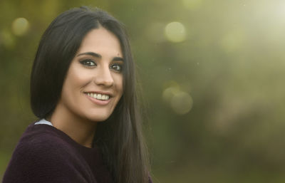 Portrait of a smiling young woman