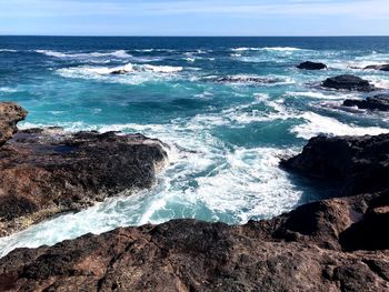 Scenic view of sea against sky