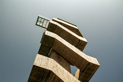 Low angle view of building against clear sky