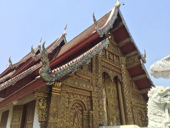 Low angle view of temple