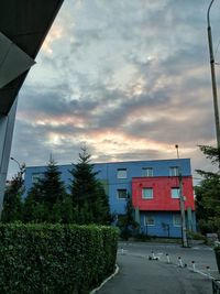 Built structure against cloudy sky