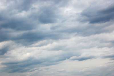 Low angle view of clouds in sky