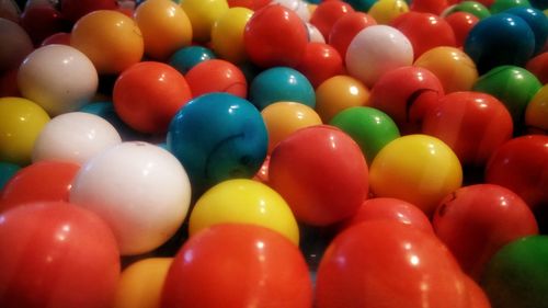 Full frame shot of colorful balls