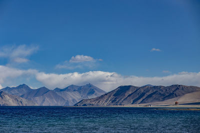 View of sea against cloudy sky