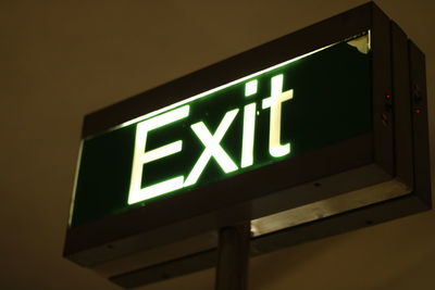 Low angle view of road sign