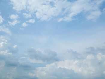 Low angle view of clouds in sky