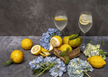 Fruits on table