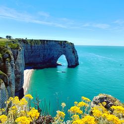 Scenic view of sea against sky