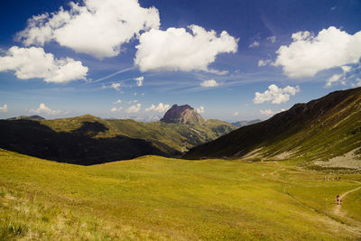 Scenic view of landscape against sky