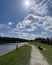 Scenic view of road against sky