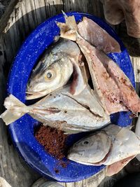 Close-up of fish for sale in market