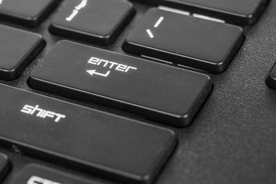 Close-up of computer keyboard