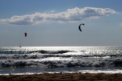 Scenic view of sea against sky