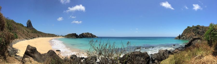 Panoramic view of sea against sky