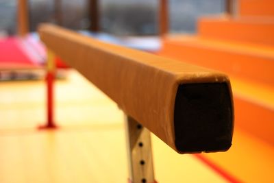 Close-up of orange on table