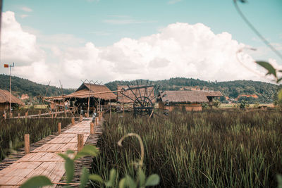 Panoramic shot of buildings against sky