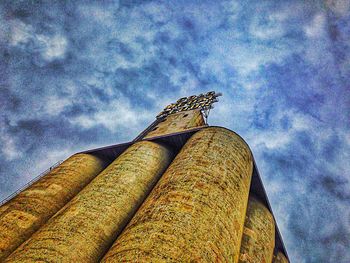 Low angle view of cloudy sky