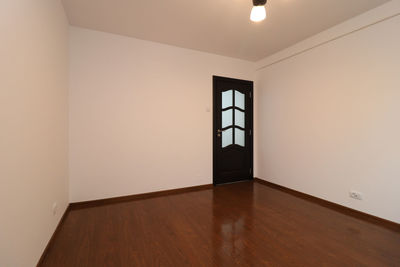View of empty wooden door