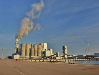 Factory against sky
