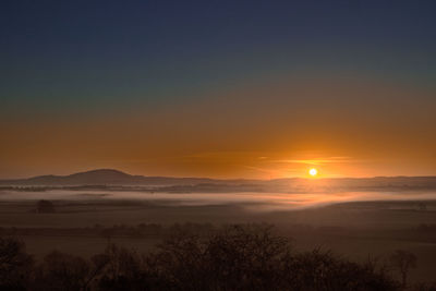 Scenic view of sunset